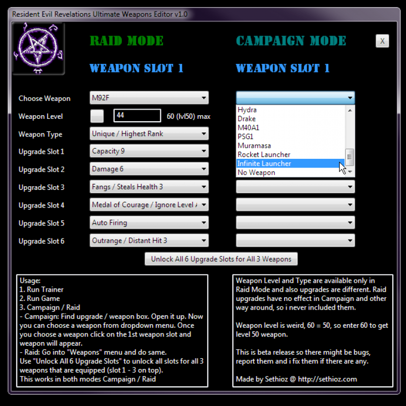Resident evil revelations trainer downloads free
